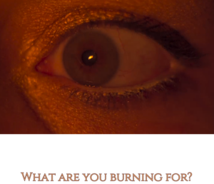 Fire Reflection in the eye - a Still from the short movie MetaMoreFire